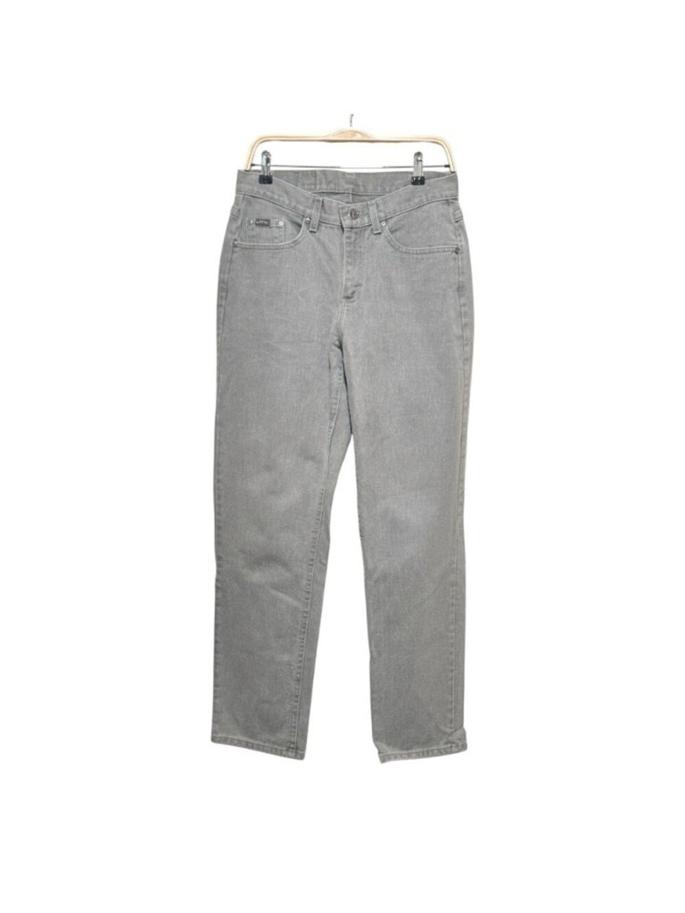 Vintage 90s LEE Rider Womens Size 12 Gray Denim Jeans Normcore 30 Waist